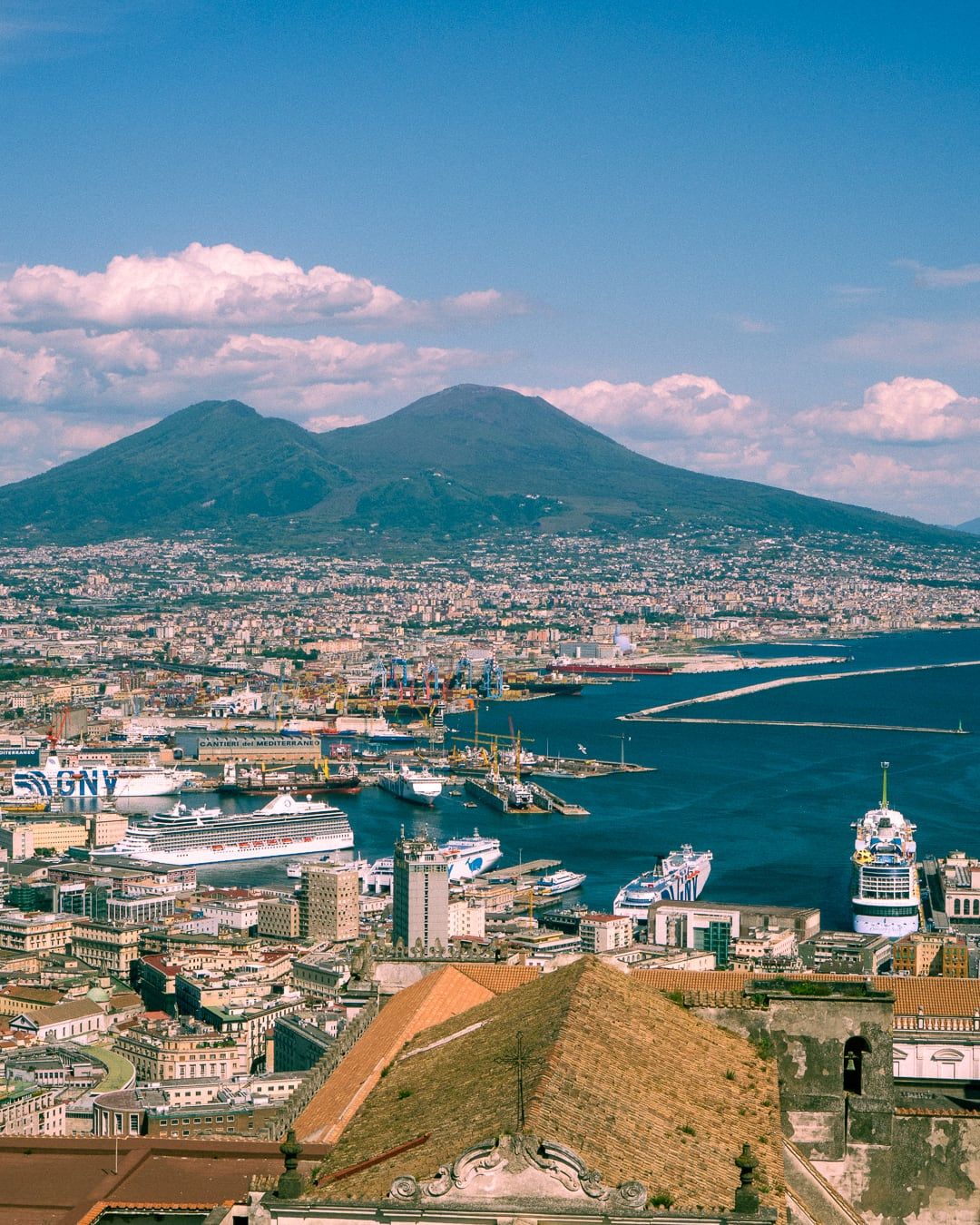 Vesuvius over Naples